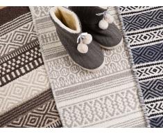 Teppich grau 80 x 150 cm Kurzflor PAYAS