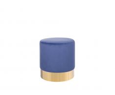 Pouf blau Samtstoff SOPHIA