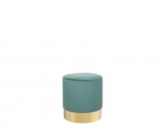 Pouf grün Samtstoff SOPHIA