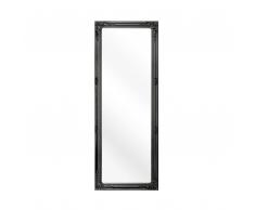 Wandspiegel schwarz rechteckig 50 x 130 cm FOUGERES