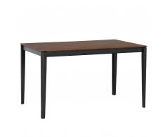 Esstisch dunkler Holzfarbton 135 x 80 cm CEDAR