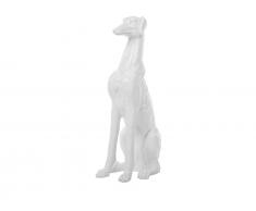 Dekofigur glänzend weiss 80 cm GREYHOUND