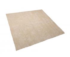 Teppich hellbeige 200 x 200 cm Shaggy DEMRE