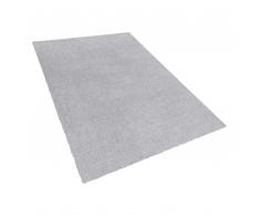 Teppich hellgrau 160 x 230 cm Shaggy DEMRE