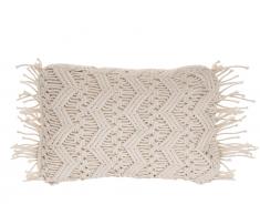 Dekokissen Strickmuster helles Beige 30 x 45 cm KIRIKKALE