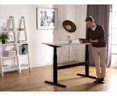 Schreibtisch weiss/schwarz 180 x 80 cm elektrisch höhenverstellbar UPLIFT
