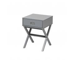 Beistelltisch grau 1 Schublade MONROE