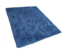Teppich blau 160 x 230 cm Hochflor CIDE