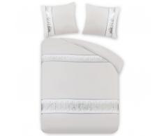 Bettwäsche Set beige 160 x 200 cm ISERNIA