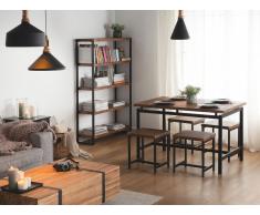 Regal dunkler Holzfarbton 5 Fächer ANAHEIM