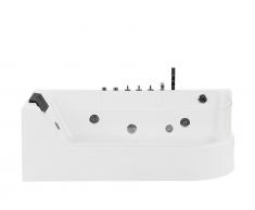 Whirlpool-Badewanne Eckmodell mit LED ACUARIO