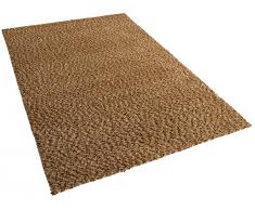 Teppich beige 160 x 230 cm Hochflor OREN