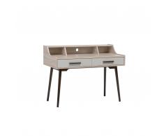 Schreibtisch hellbraun/grau 120 x 58 cm ALLOA