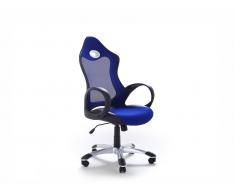 Bürostuhl blau Wippfunktion iCHAIR