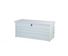 Auflagenbox Stahl cremeweiß 132 x 62 cm CEBROSA