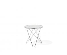 Beistelltisch Marmor-Optik/ Chrom ONTARIO