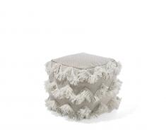 Pouf beige 44 x 45 cm NASHIK