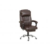 Bürostuhl Kunstleder dunkelbraun LUXURY