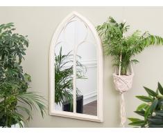 Wandspiegel weiß Fensteroptik 61 x 112 cm TRELLY