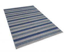 Teppich blau-grau 160 x 230 cm Kurzflor PATNOS