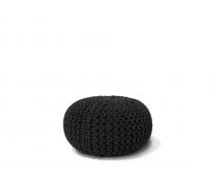 Pouf schwarz 40 x 25 cm CONRAD