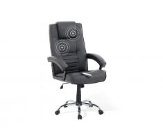 Bürostuhl schwarz Kunstleder Massagefunktion COMFORT II