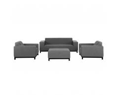 Lounge Set grau 5-Sitzer ROVIGO III