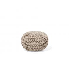 Pouf beige 40 x 25 cm CONRAD