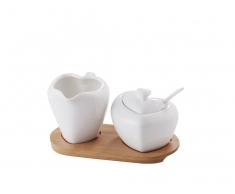 Set aus Milchkännchen und Zuckerdose weiss TAMASIO