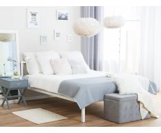 Metallbett weiß mit Lattenrost 180 x 200 cm CUSSET