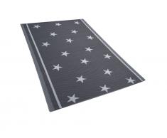 Outdoor Teppich dunkelgrau 120 x 180 cm zweiseitig LATUR