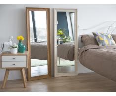 Wandspiegel heller Holzfarbton 51 x 141 cm SIGNES