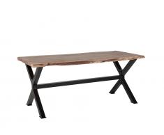 Esstisch Holz braun/schwarz 200 x 95 cm VALBO
