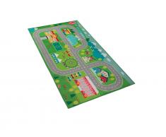 Kinderteppich grün Stadt-Motiv 80 x 150 cm SEBEN