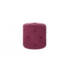 Pouf Samtstoff burgunderrot COROLLA