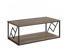 Couchtisch dunkler Holzfarbton FORRES
