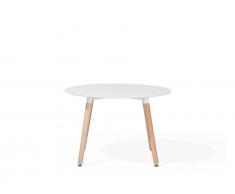Esstisch weiss 120 cm rund BOVIO