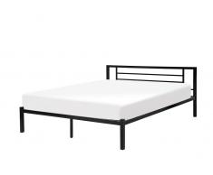 Metallbett schwarz mit Lattenrost 160 x 200 cm CUSSET