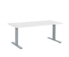 Schreibtisch weiss/grau 160 x 70 cm elektrisch höhenverstellbar UPLIFT