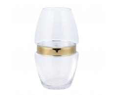 Glasvase gold LECCO