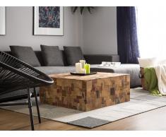 Couchtisch Holz mit bunten Elementen GAMBO