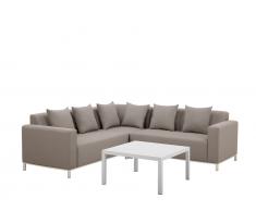 Lounge Set beige 5-Sitzer BELIZE