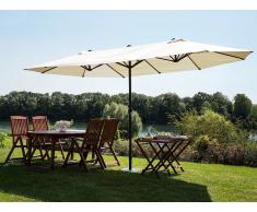 Doppelsonnenschirm 270 x 460 247 cm beige SIBILLA