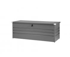 Auflagenbox Stahl grau 165 x 70 cm CEBROSA