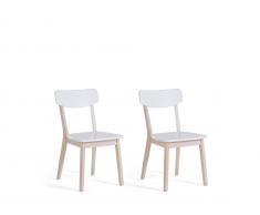 Esszimmerstuhl weiß 2er Set SANTOS