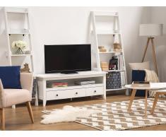 TV Möbel weiss 3 Schubladen BERKELEY