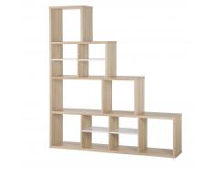 Regal heller Holzfarbton/weiss MERLO