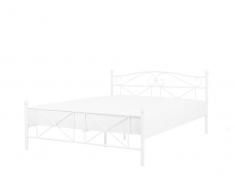 Metallbett weiß Lattenrost 160 x 200 cm RODEZ