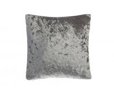 Dekokissen Samtstoff grau 45 x 45 cm HOSTA