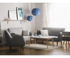3-Sitzer Sofa Polsterbezug hellgrau KOUKI